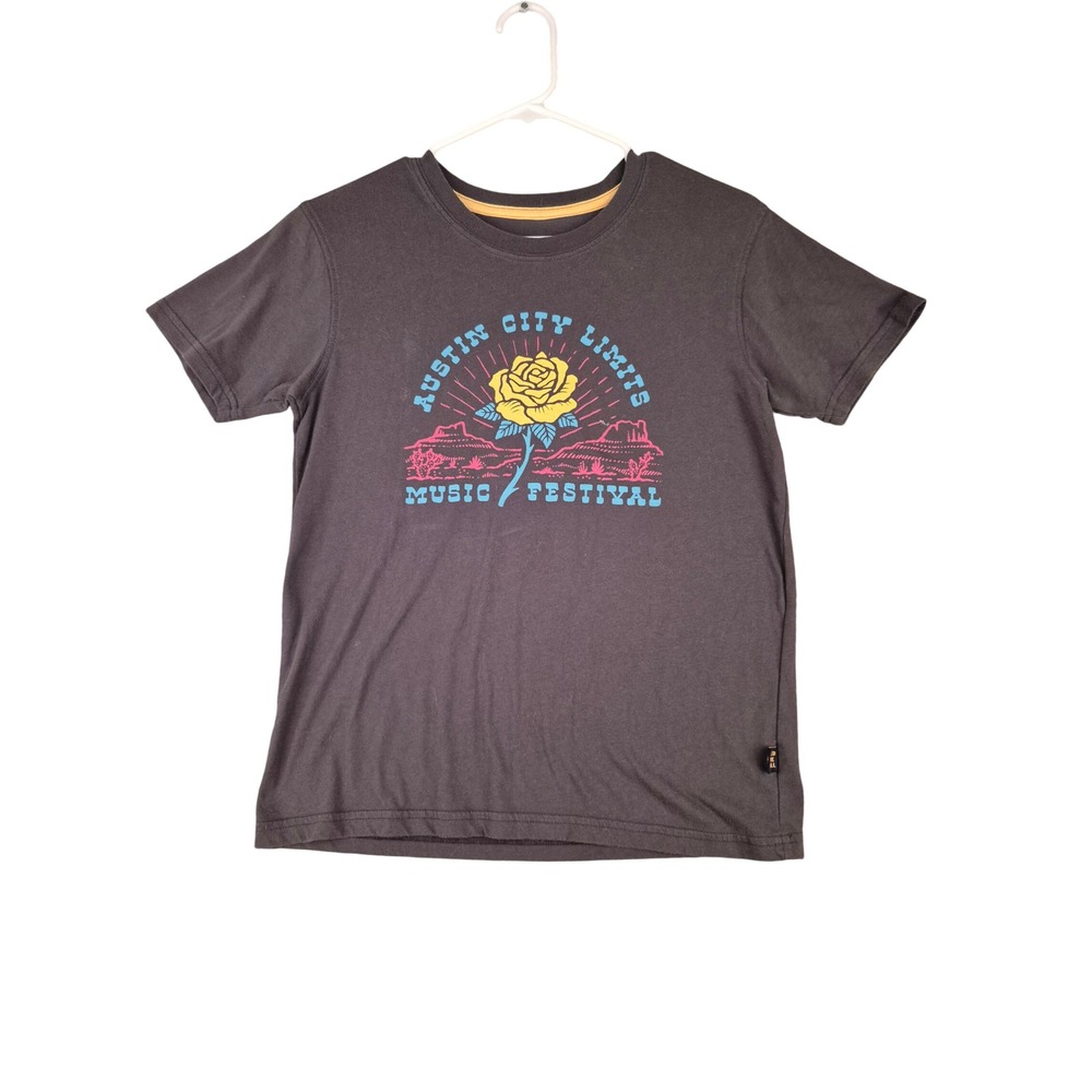 Howler Bros Austin City Limits Music Festival Graphic Tee Gray Yellow Rose Large